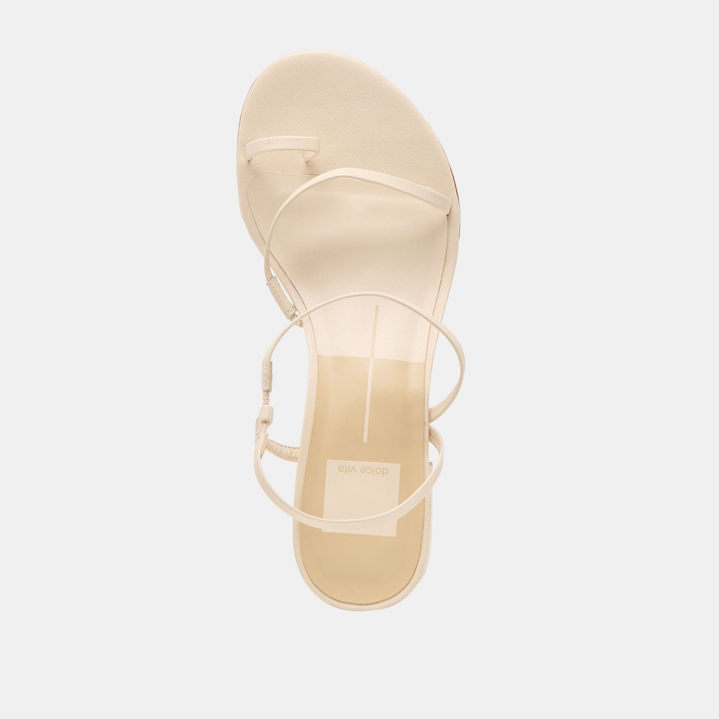 Trini Creme Leather Heels