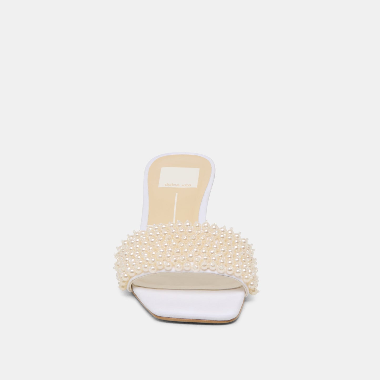 Rexa Pearl Off White Satin Heels