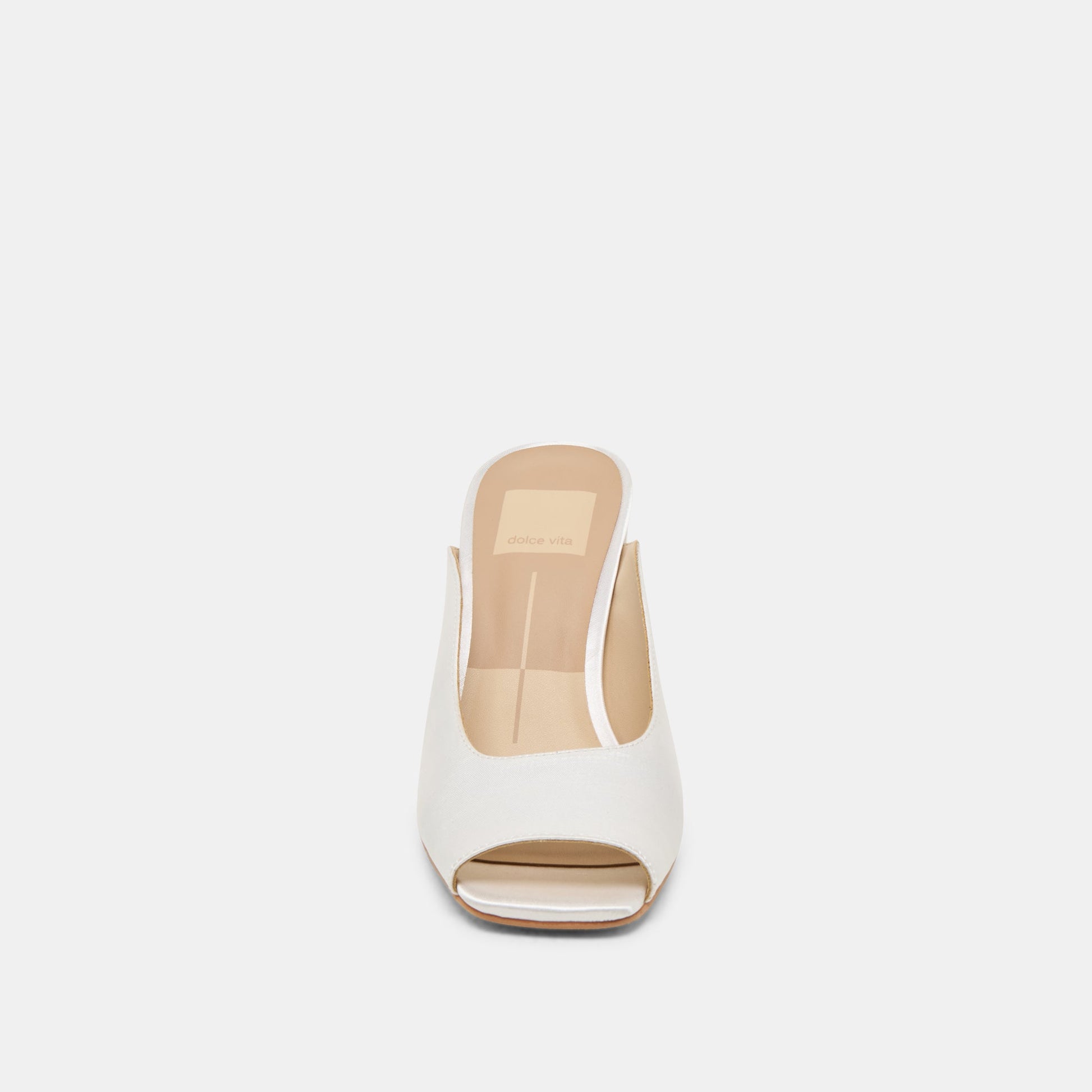 Sabela Off White Satin Heels