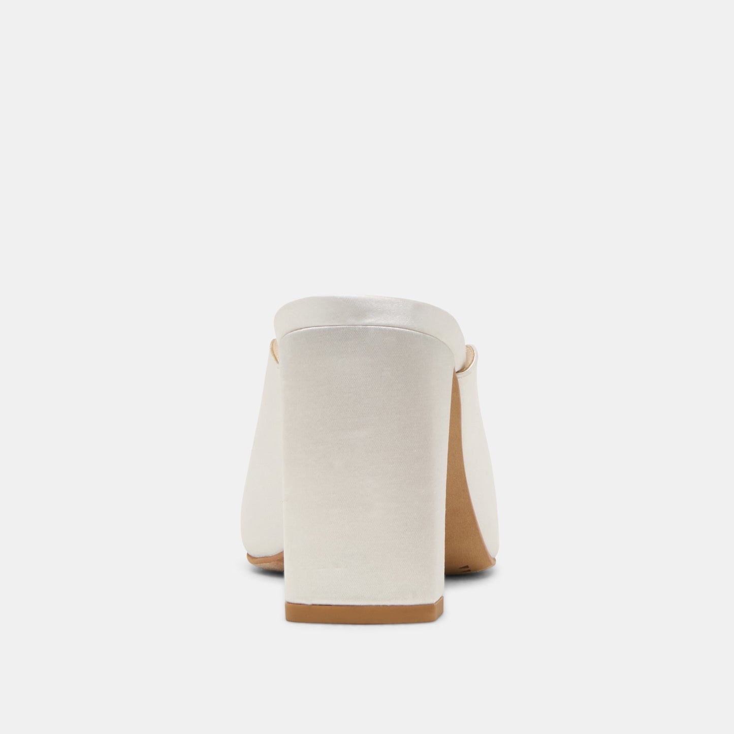 Sabela Off White Satin Heels