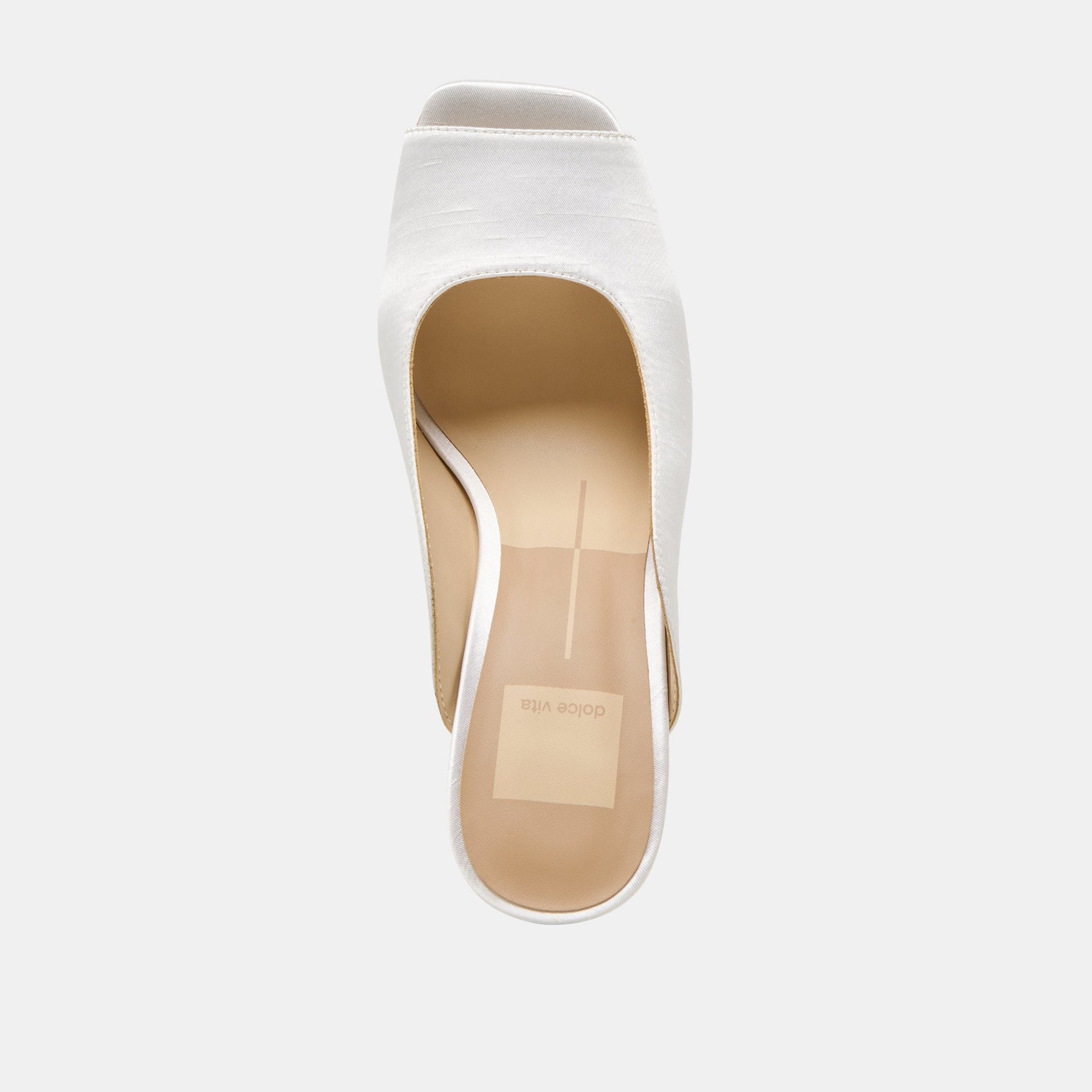 Sabela Off White Satin Heels