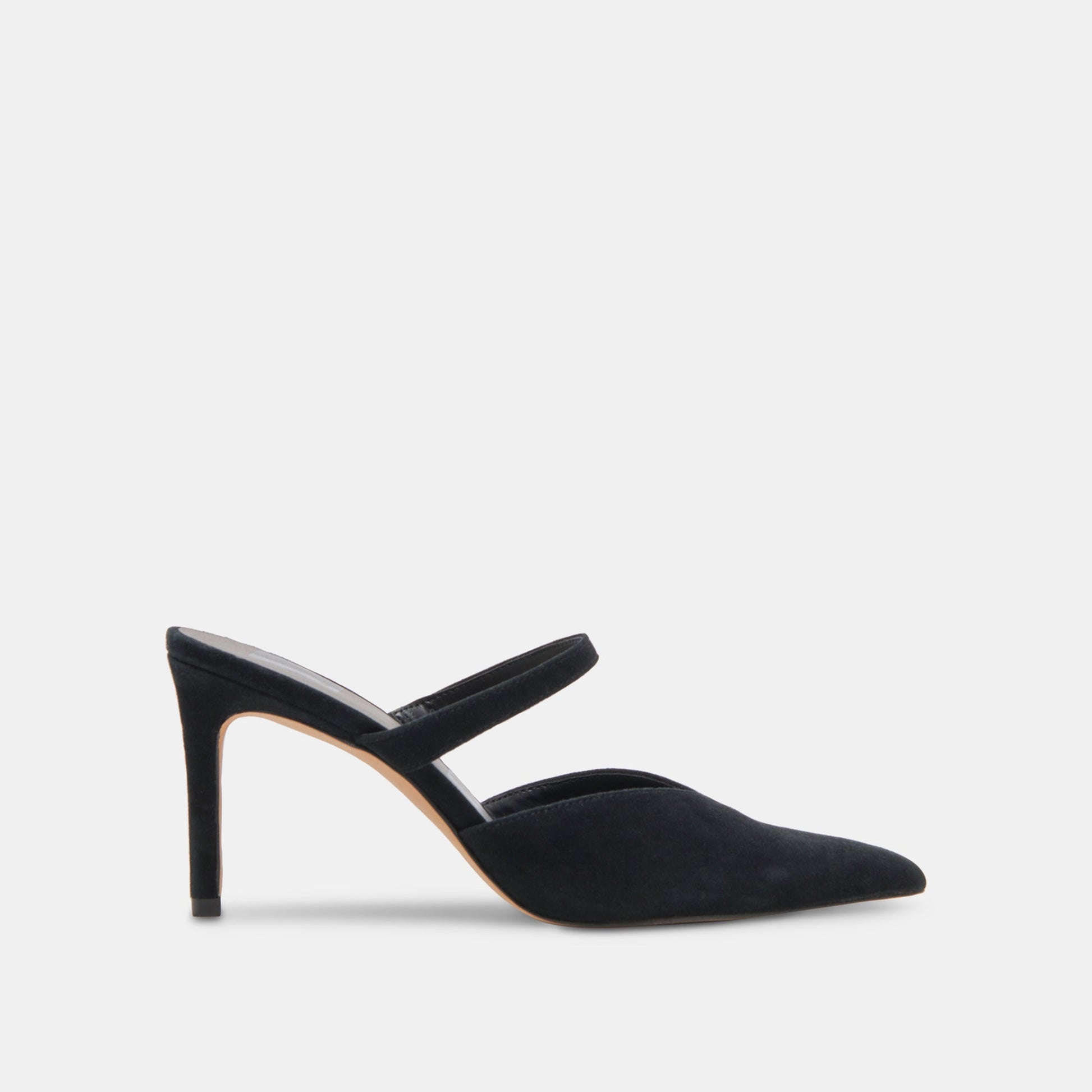 KANIKA WIDE HEELS ONYX SUEDE
 – Dolce Vita
