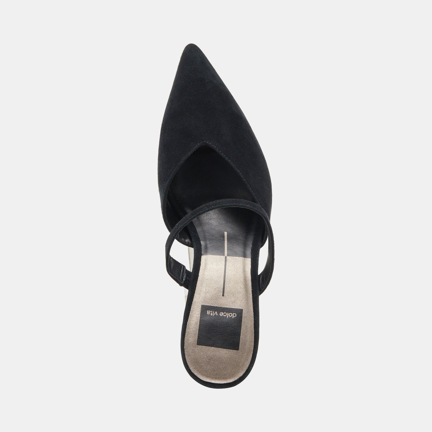 KANIKA WIDE HEELS ONYX SUEDE
 – Dolce Vita