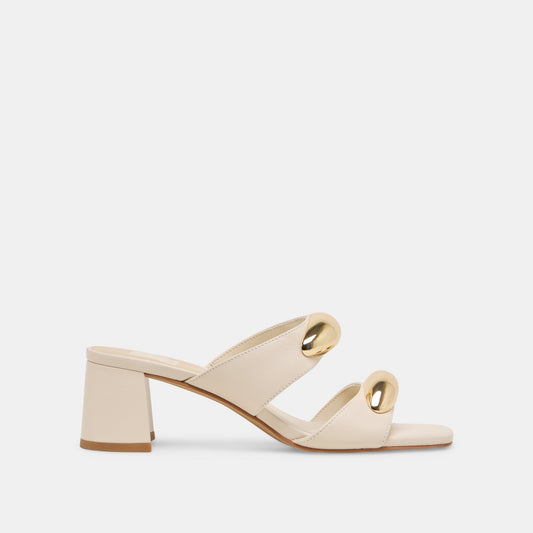 Barnet Bone Leather Heels