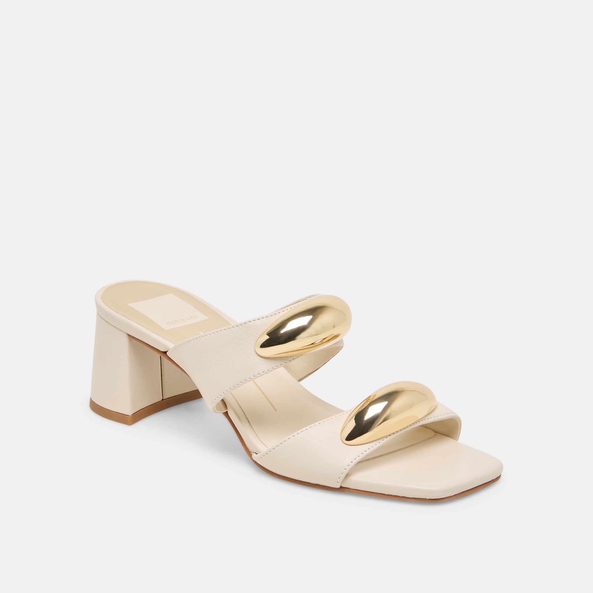 Barnet Bone Leather Heels
