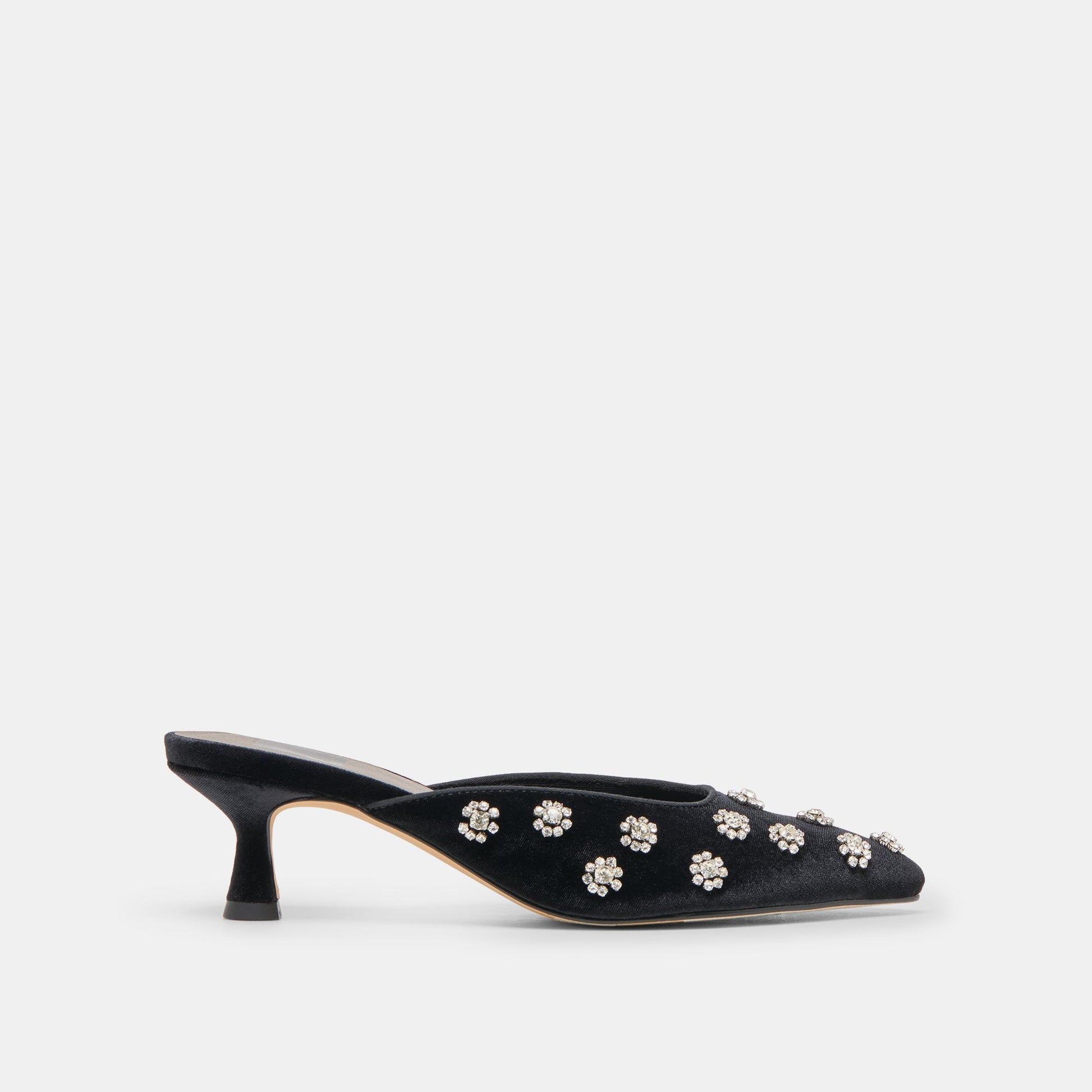 Clara Nero Velvet Heels