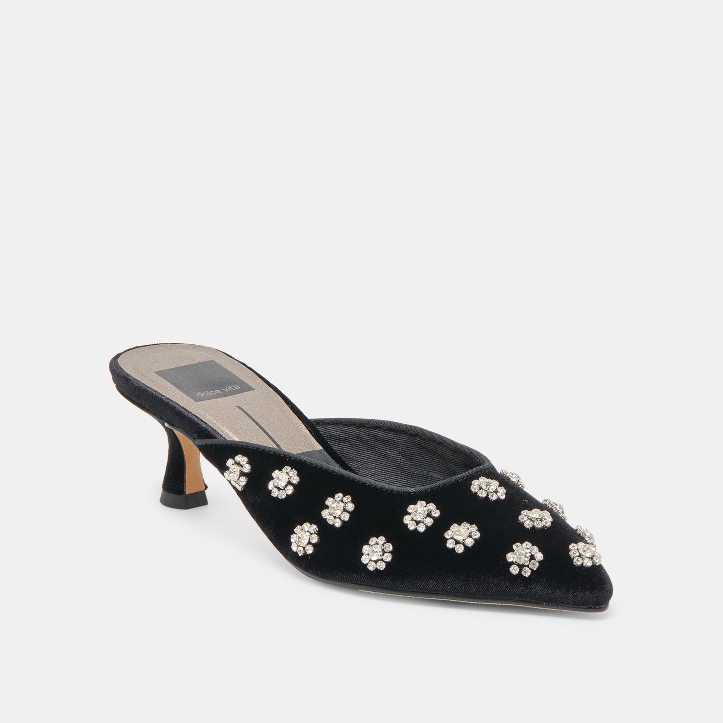 Clara Nero Velvet Heels
