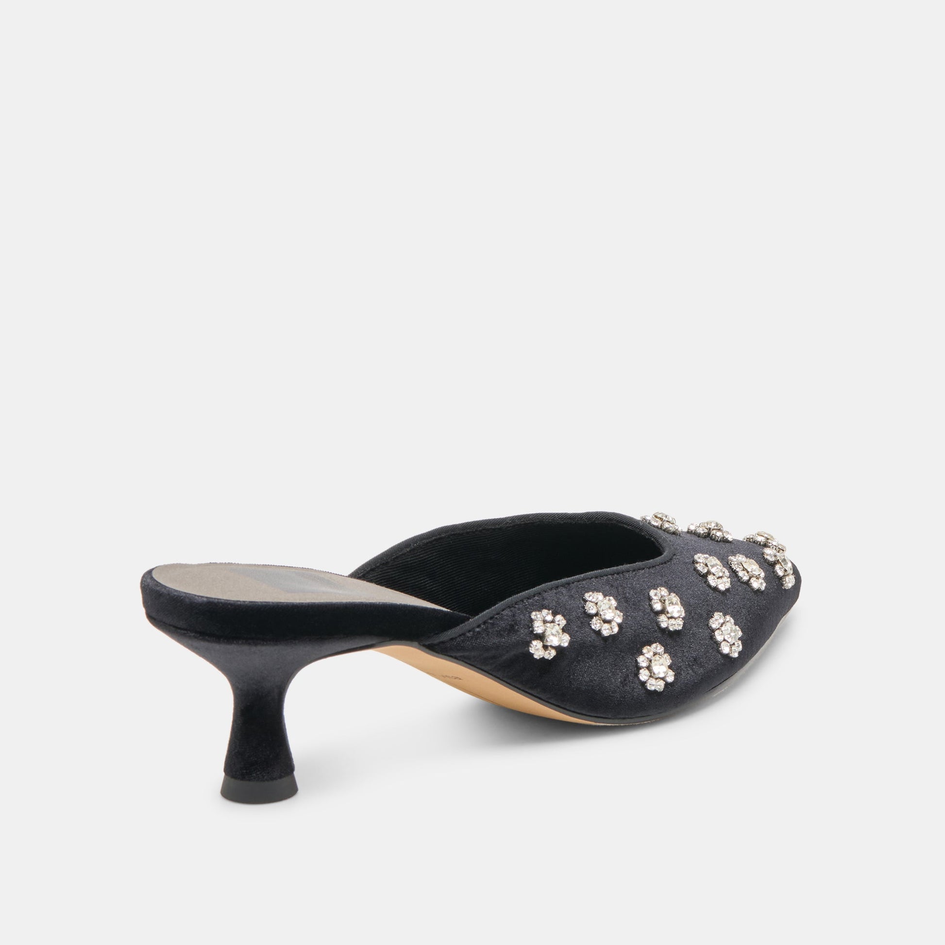 Clara Nero Velvet Heels