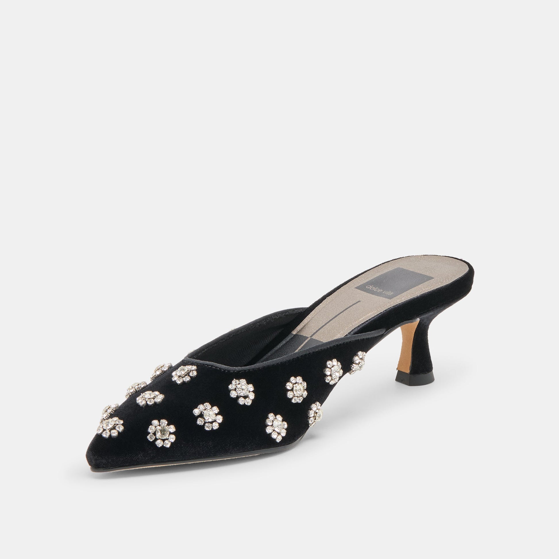 Clara Nero Velvet Heels