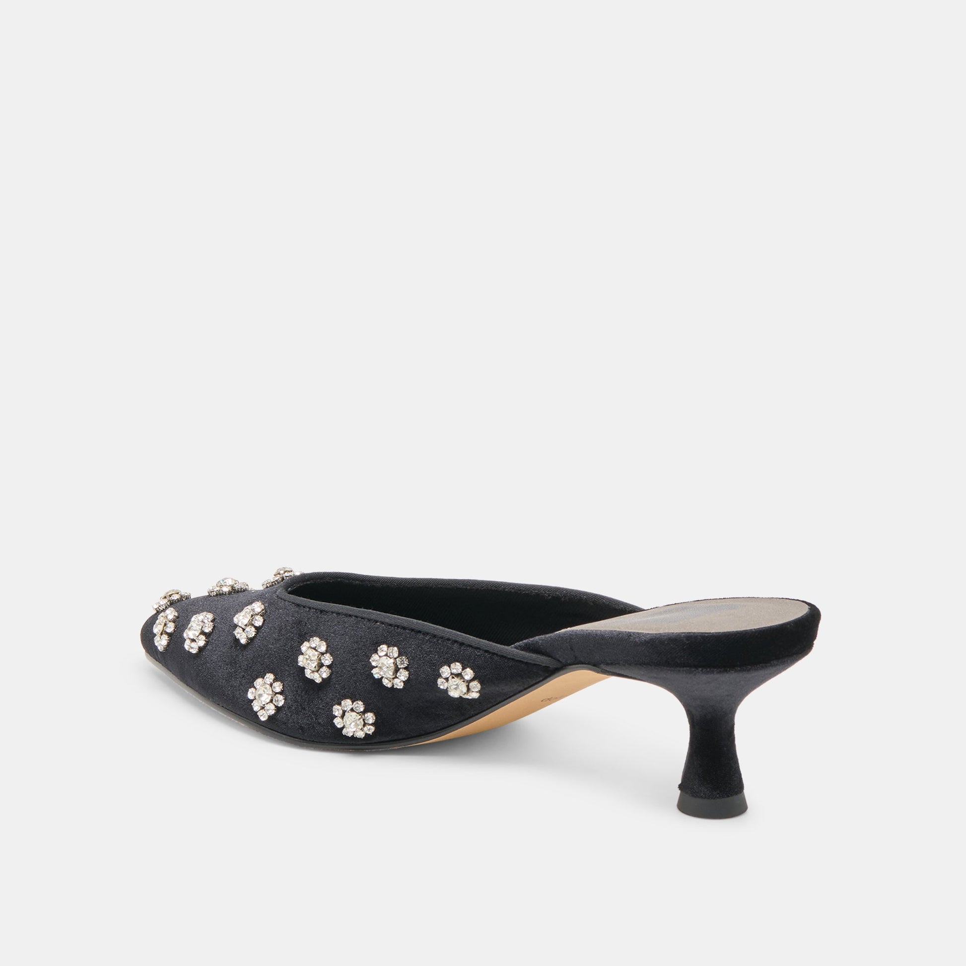 Clara Nero Velvet Heels
