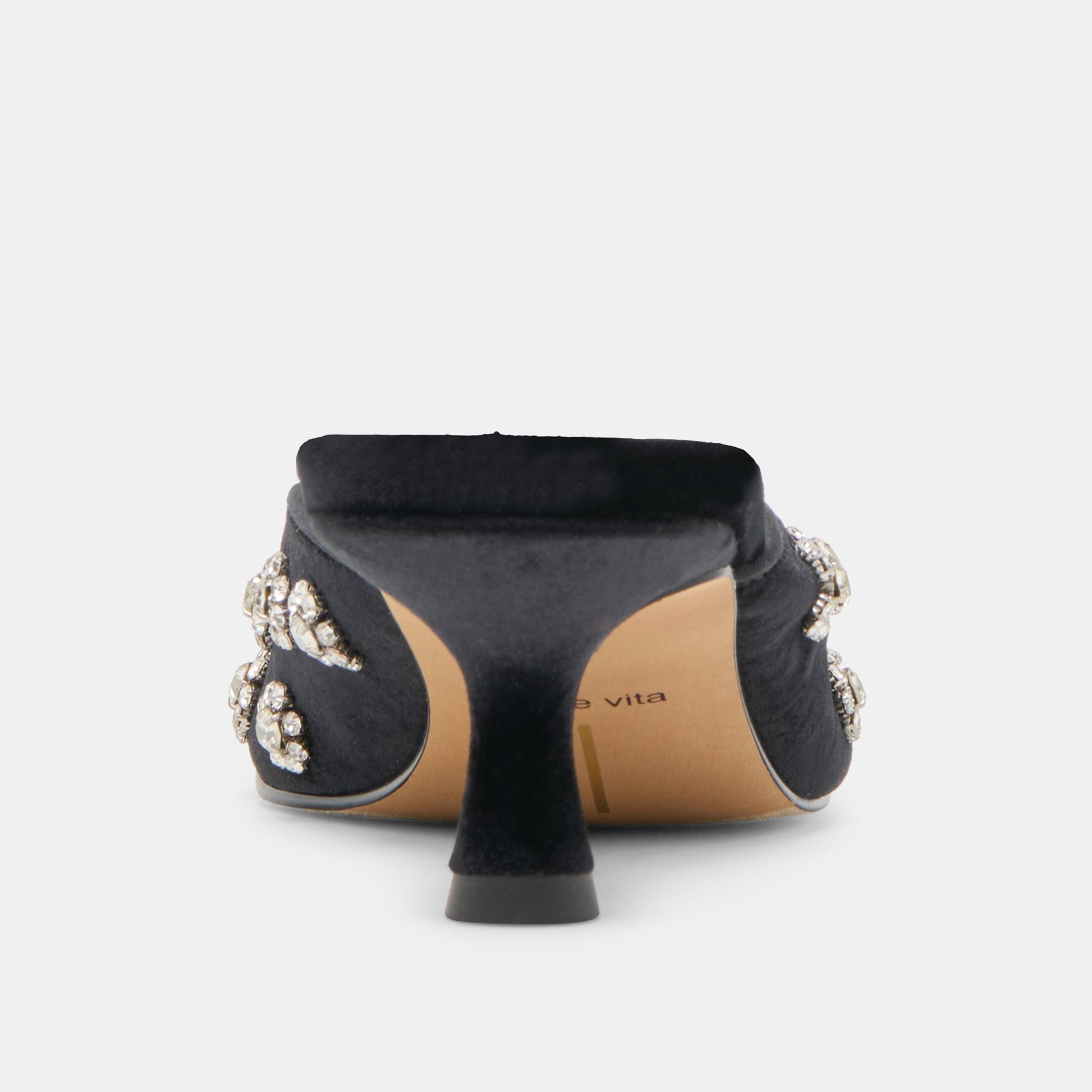 Clara Nero Velvet Heels