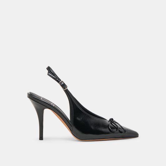 GEENA HEELS BLACK LEATHER
 – Dolce Vita