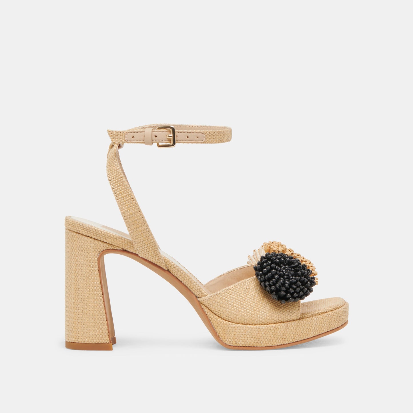 OLIVEA HEELS BLACK NATURAL RAFFIA
 – Dolce Vita