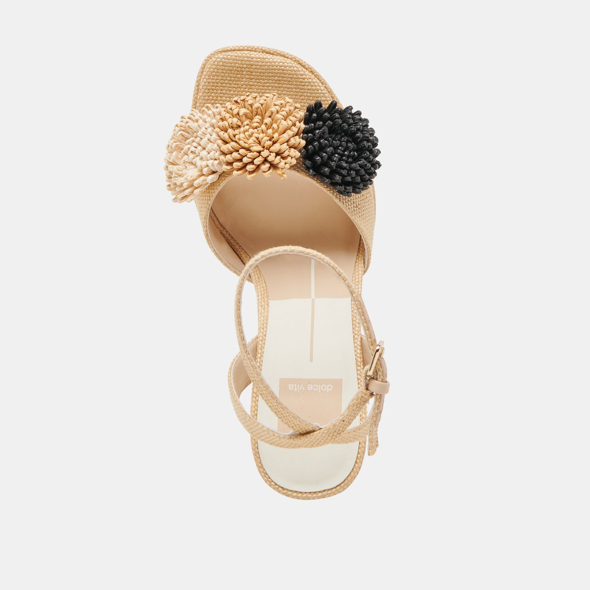 OLIVEA HEELS BLACK NATURAL RAFFIA
 – Dolce Vita