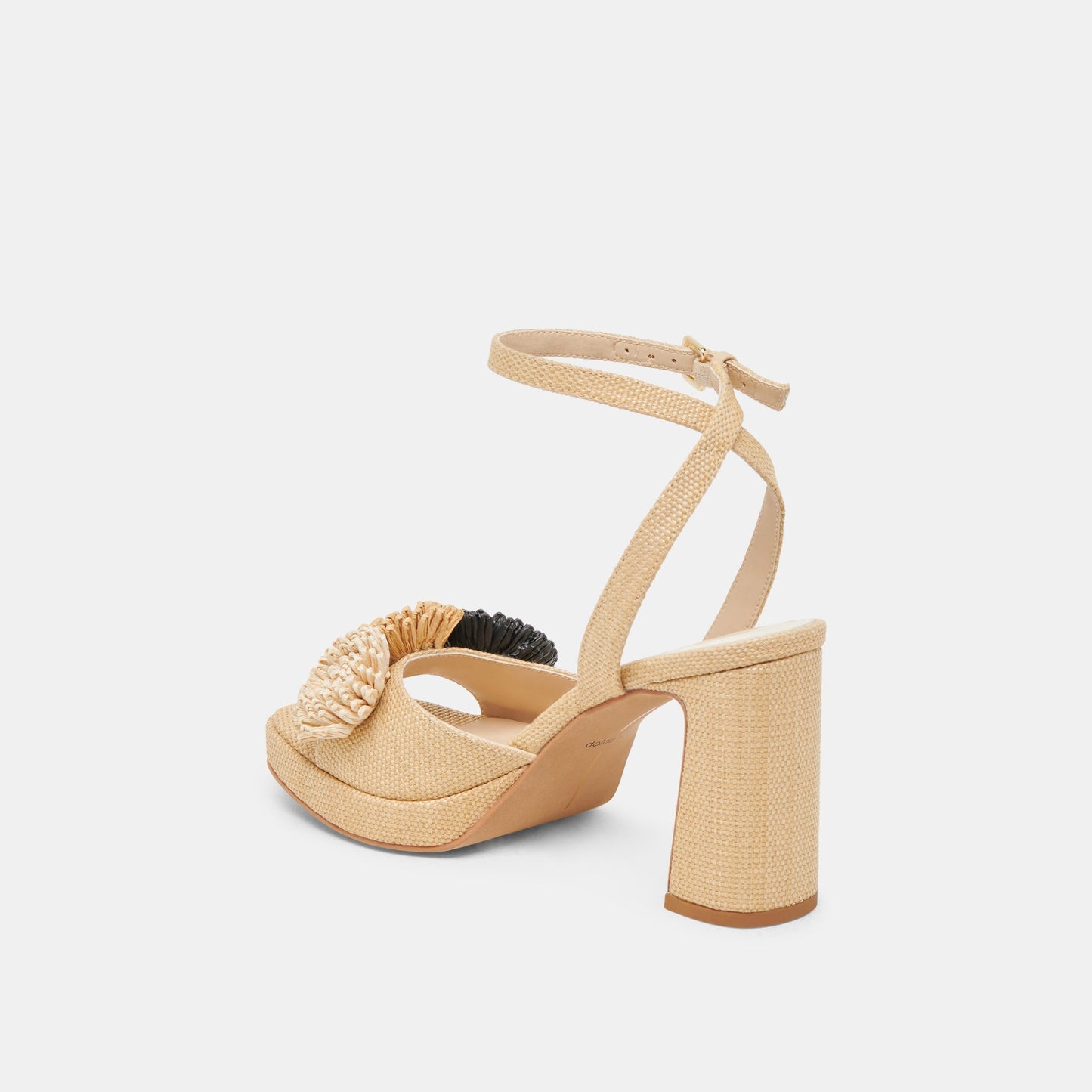 OLIVEA HEELS BLACK NATURAL RAFFIA
 – Dolce Vita