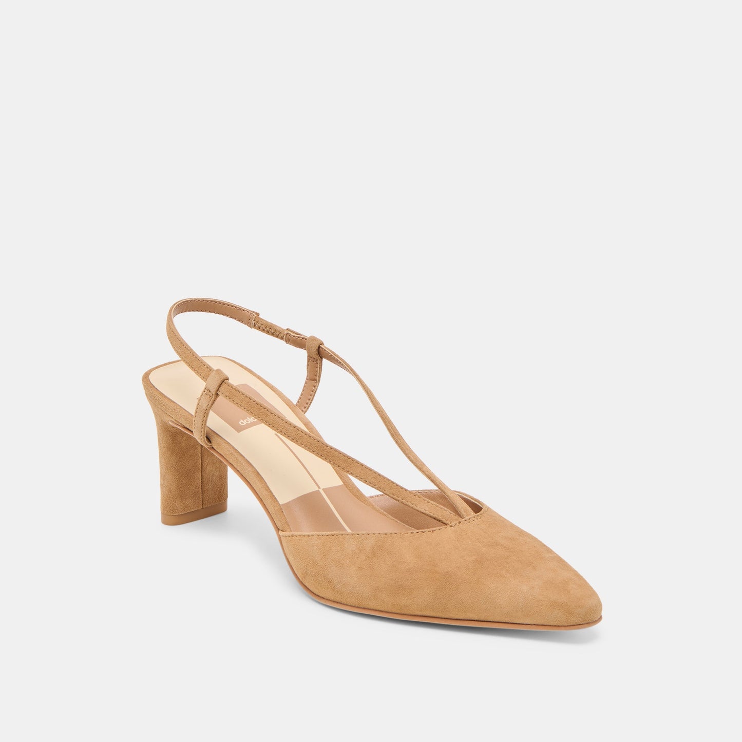 Ginay Lt Brown Suede Heels