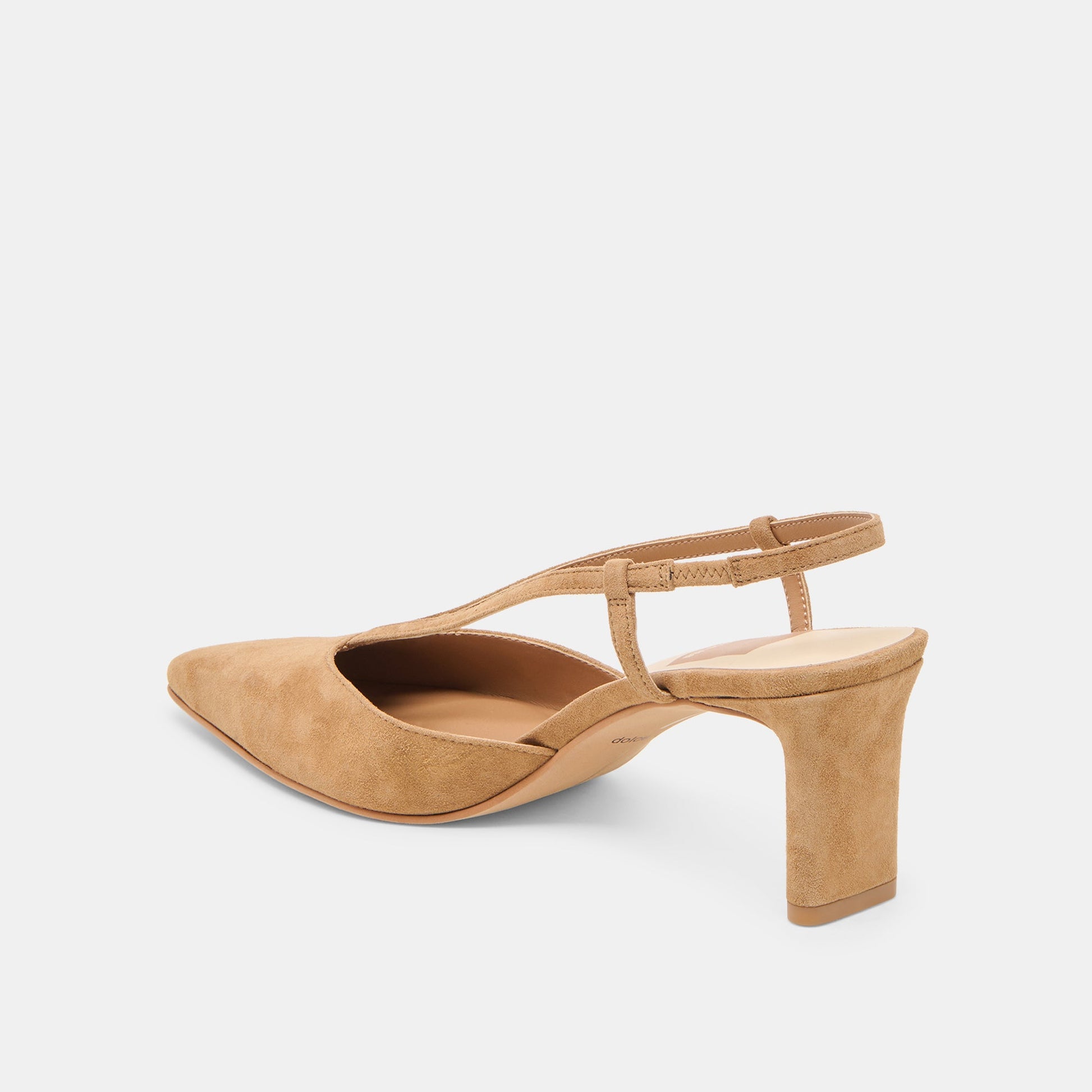 Ginay Lt Brown Suede Heels