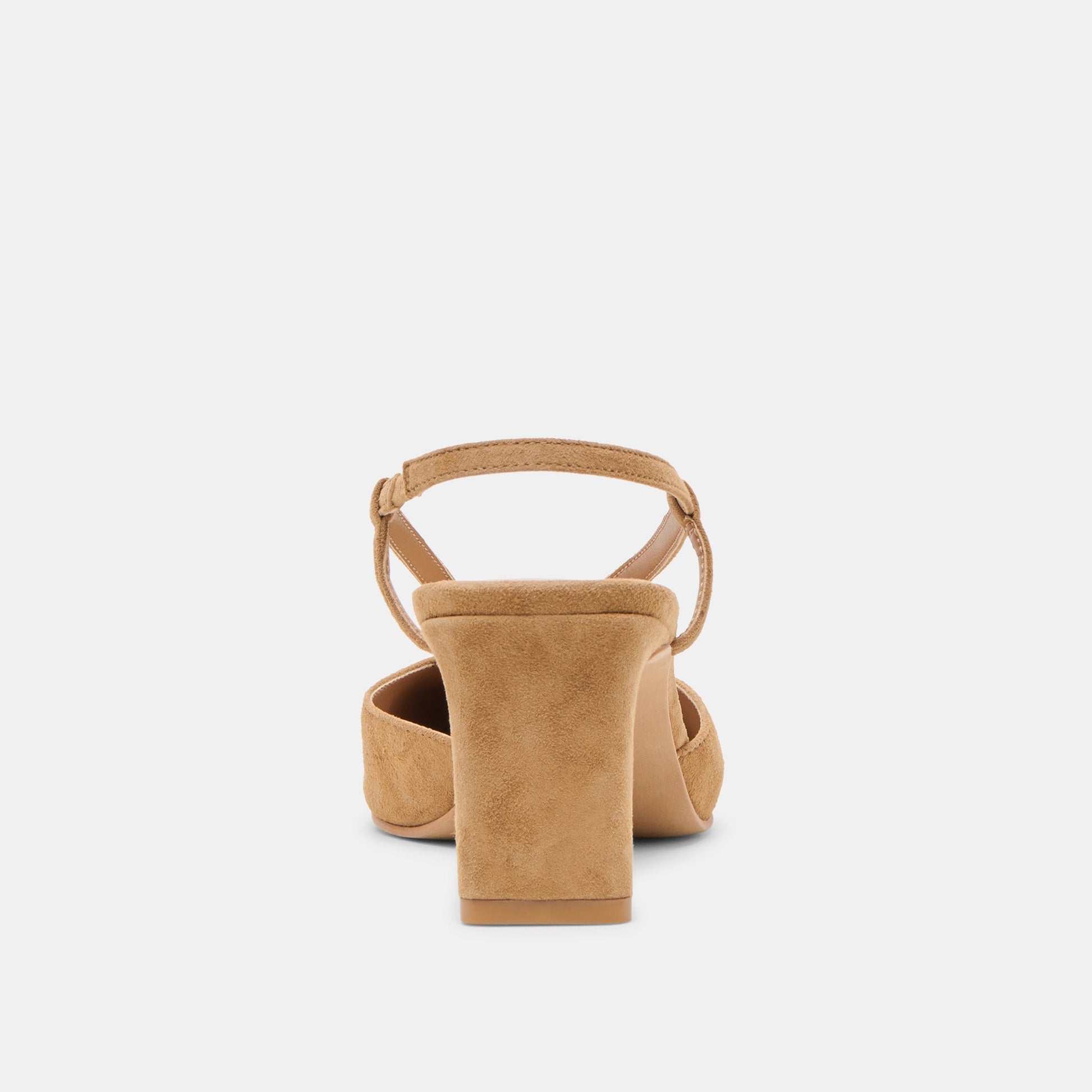 Ginay Lt Brown Suede Heels