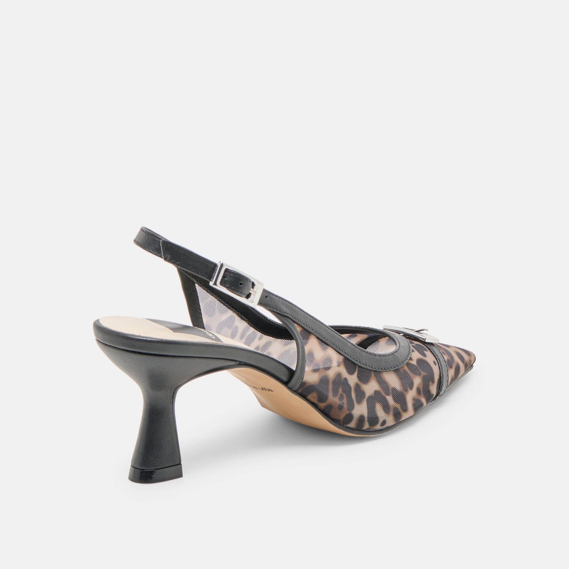 Lorine Leopard Mesh Heels