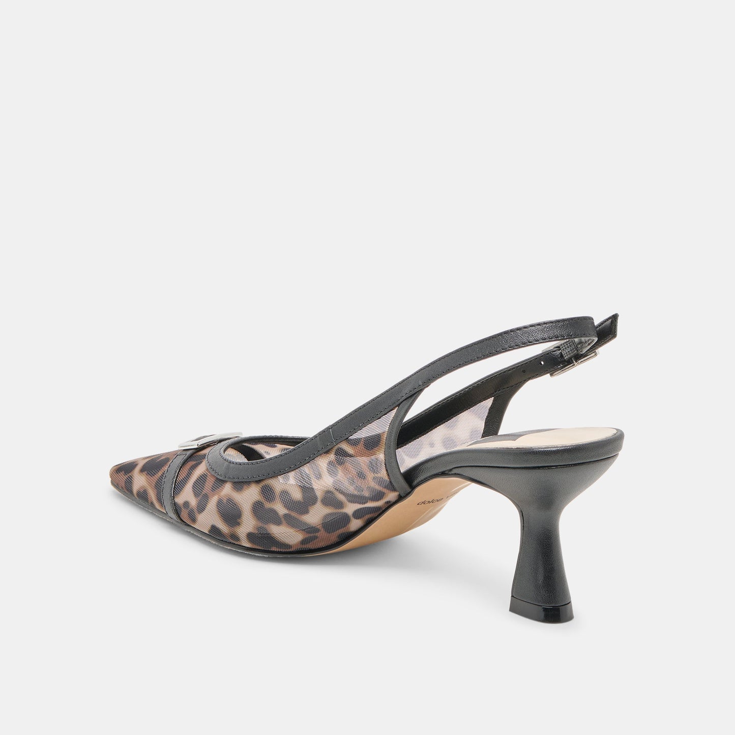 Lorine Leopard Mesh Heels