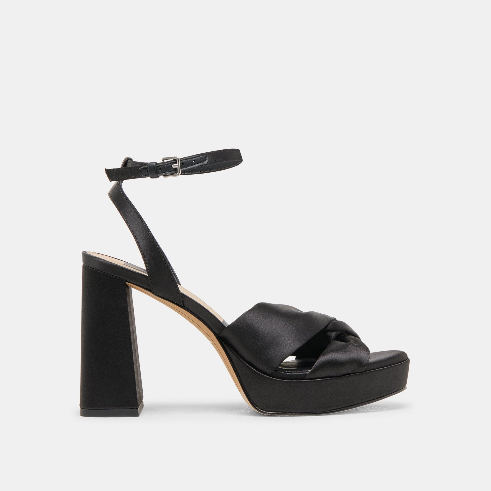 PARLO HEELS ONYX SATIN
 – Dolce Vita
