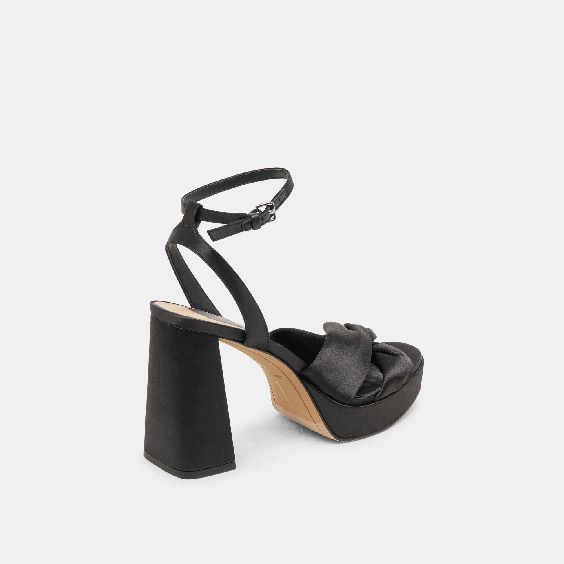 PARLO HEELS ONYX SATIN
 – Dolce Vita
