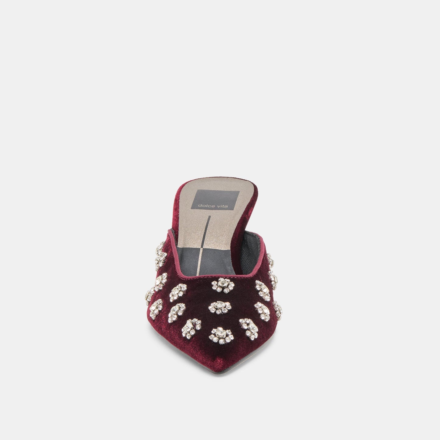 Clara Bordeaux Velvet Heels