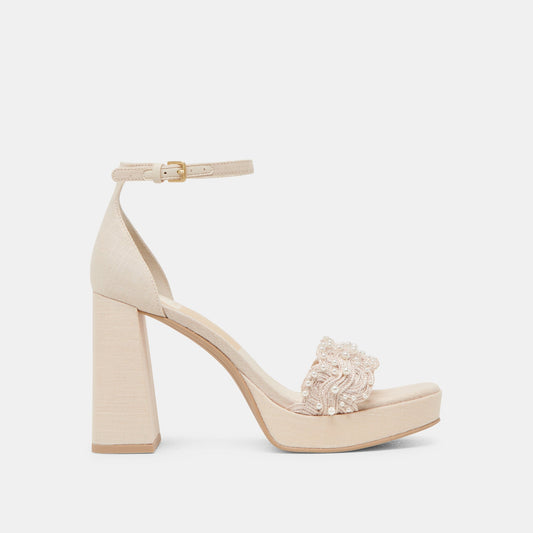 PELTIN PEARL HEELS VANILLA WOVEN RAFFIA
 – Dolce Vita