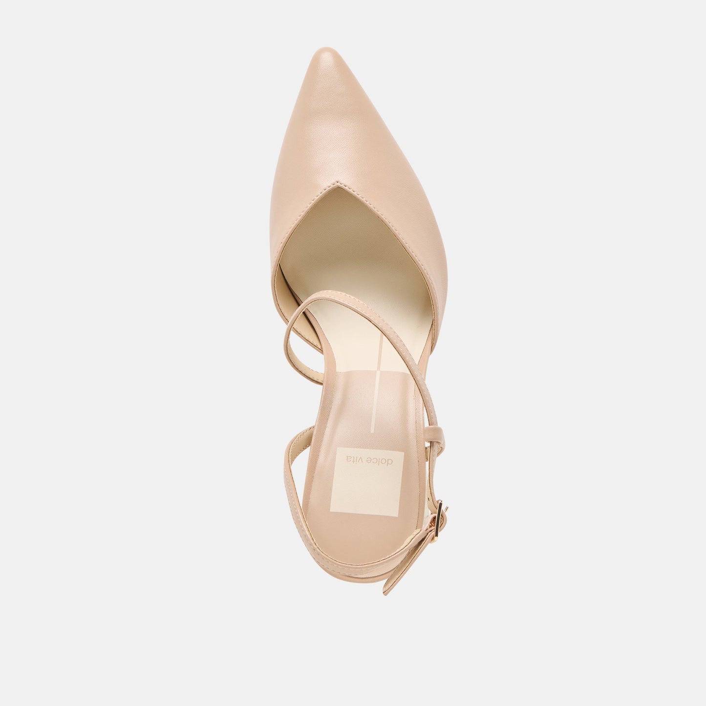 Kamra Beige Leather Heels