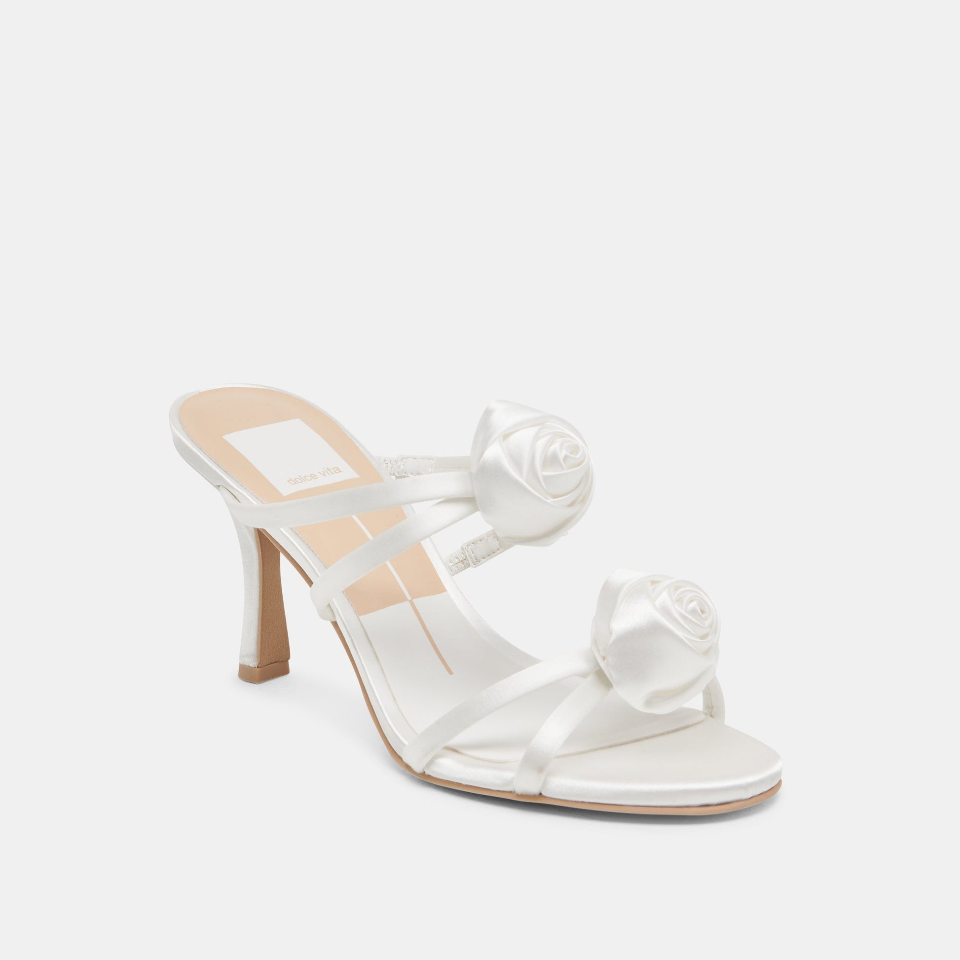 LINZY HEELS TRUE WHITE SATIN
 – Dolce Vita