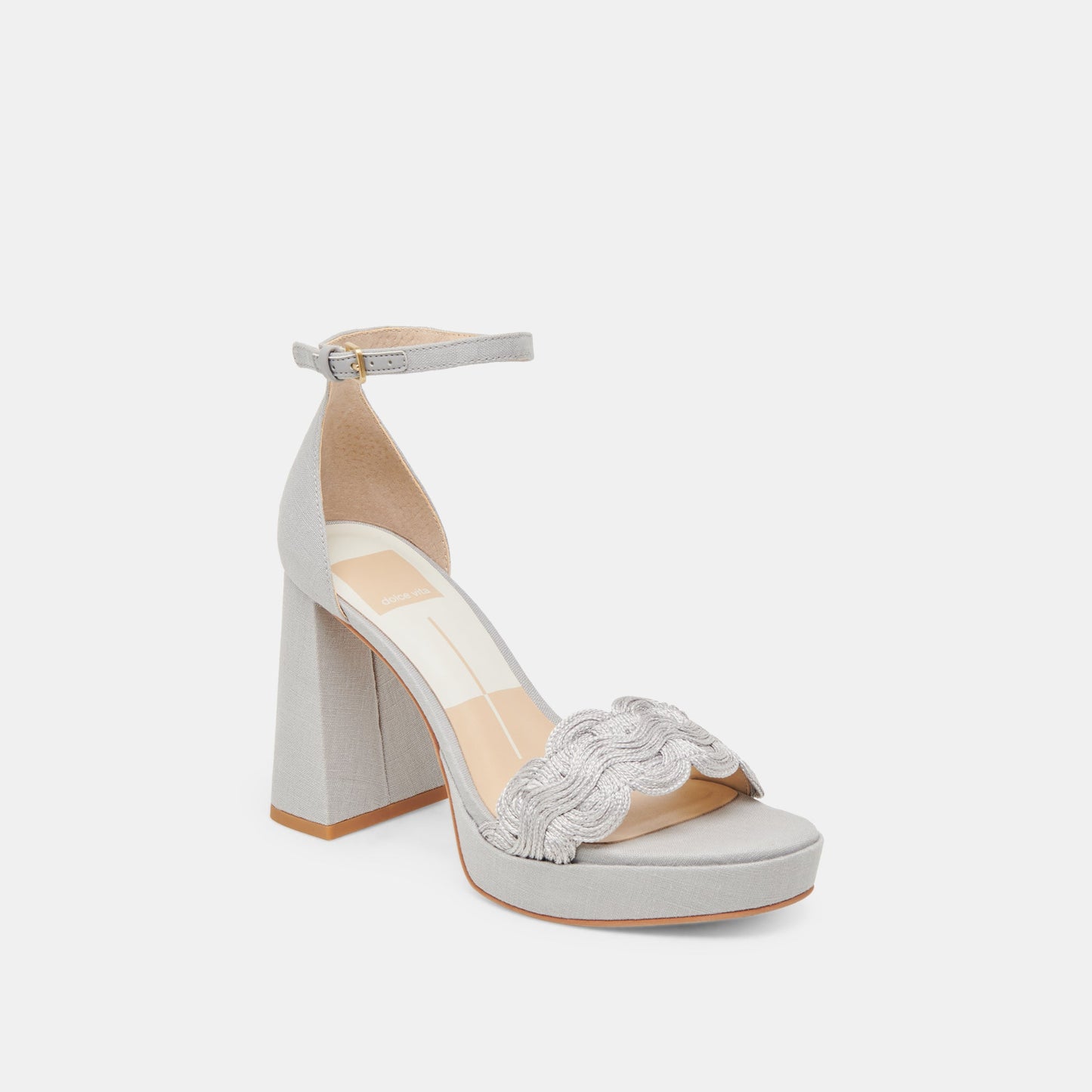 PELTIN HEELS GREY WOVEN RAFFIA
 – Dolce Vita