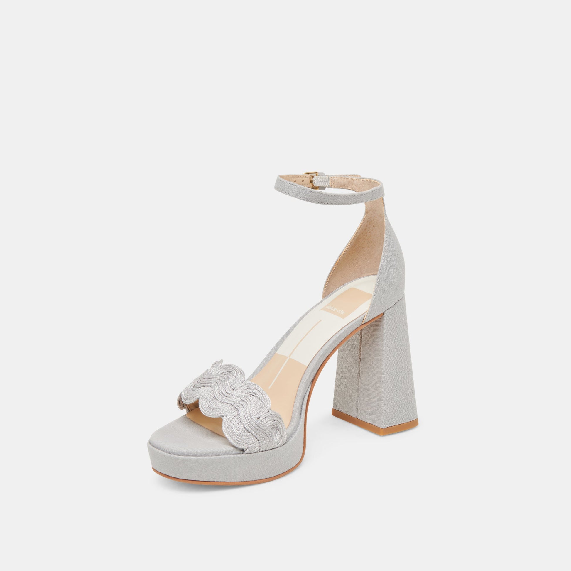 PELTIN HEELS GREY WOVEN RAFFIA
 – Dolce Vita
