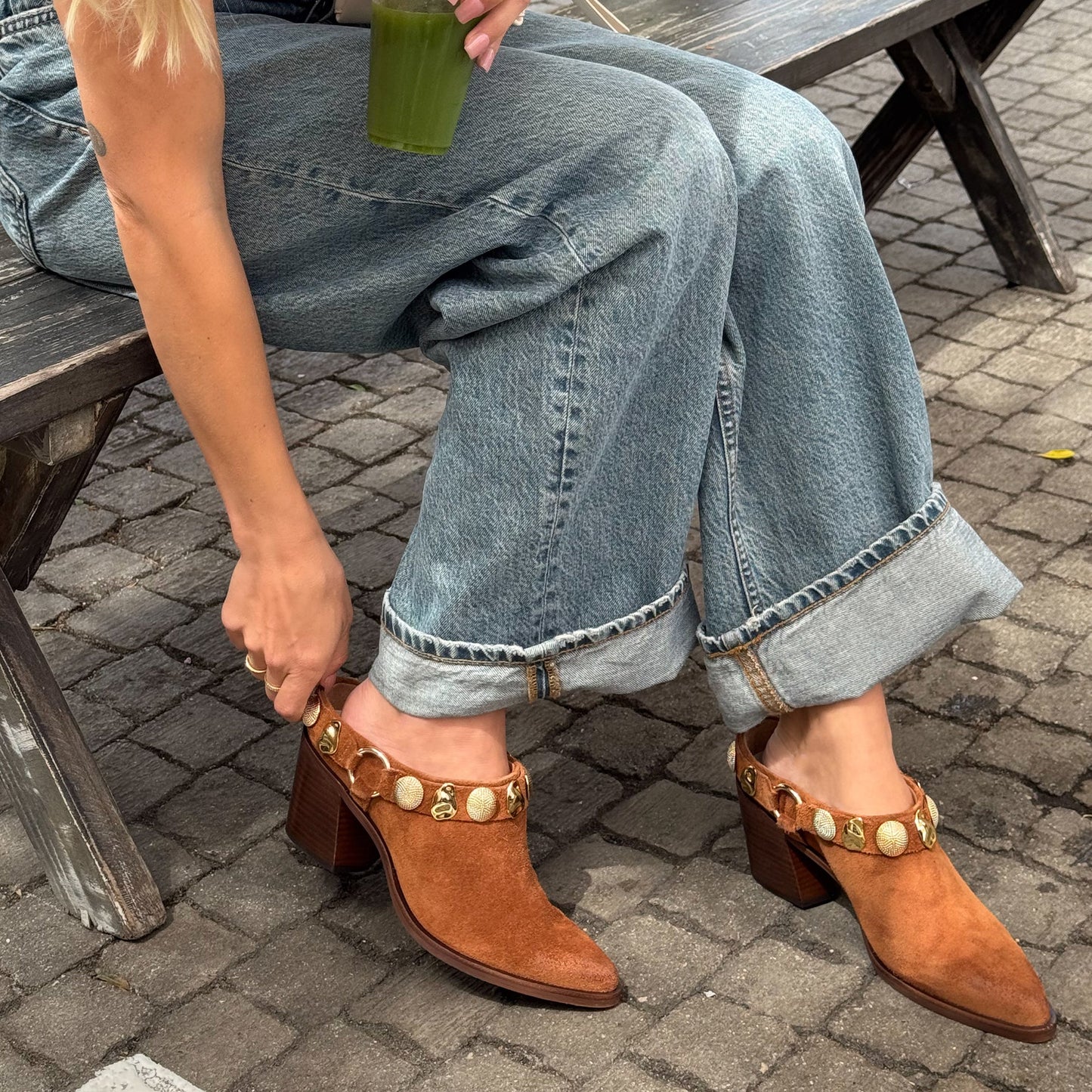 Kanyon Brown Suede Heels