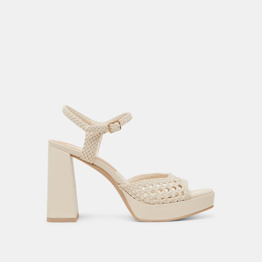 PEYTEN WIDE HEELS CREME WOVEN STELLA
 – Dolce Vita