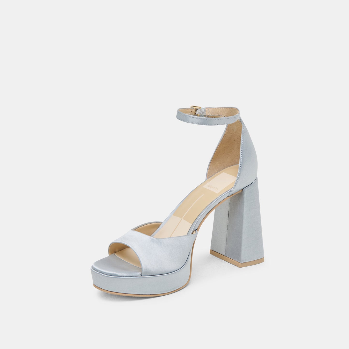PANDRO HEELS LIGHT BLUE SATIN
 – Dolce Vita
