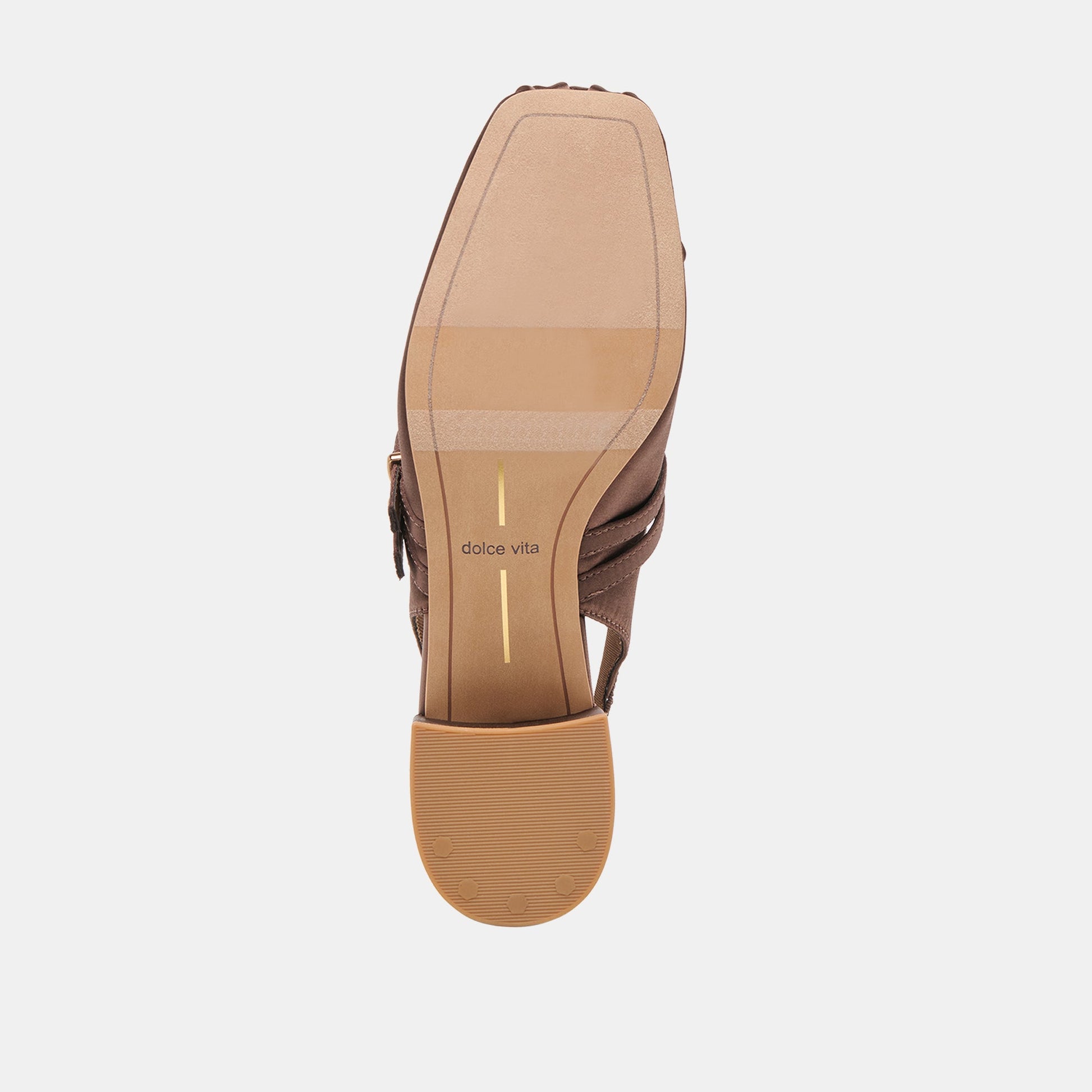 Loris Mahogany Satin Heels