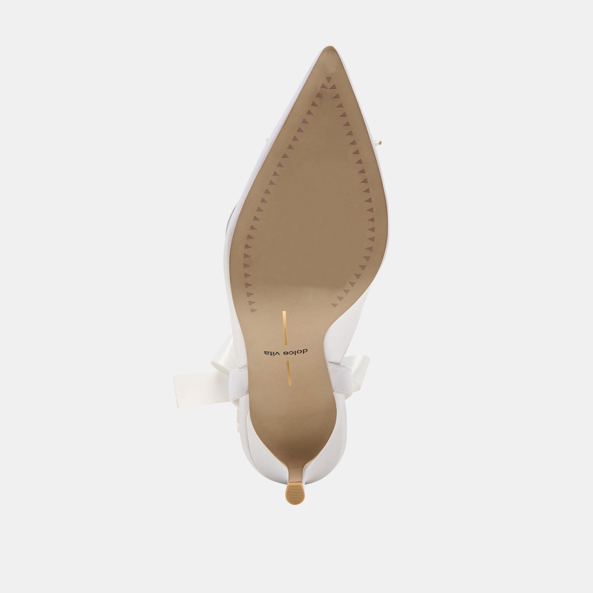 Efora True White Satin Heels