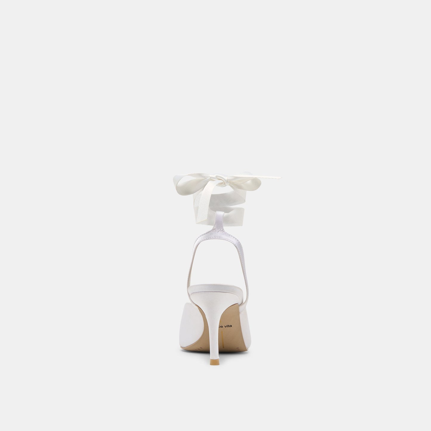 Efora True White Satin Heels