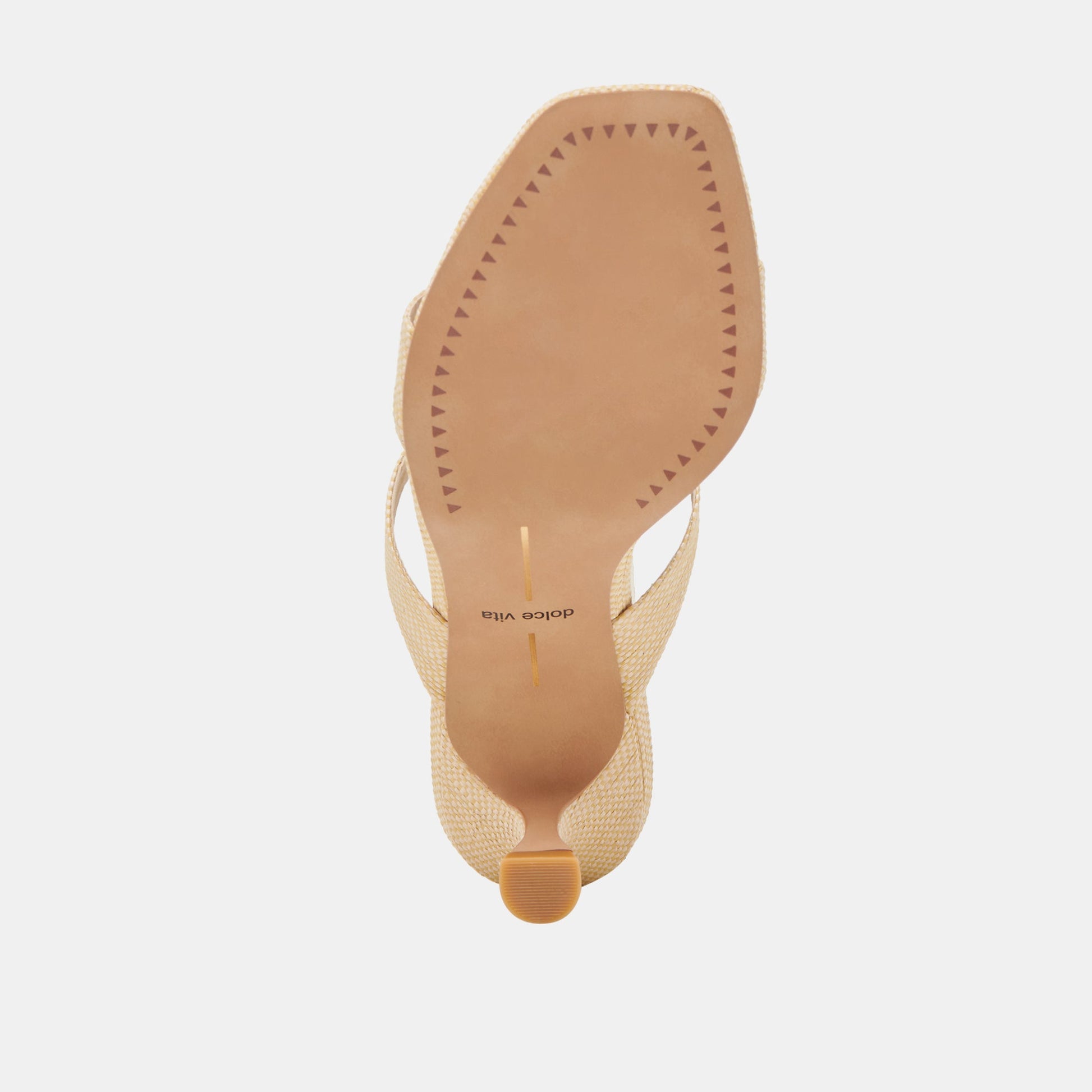 Genora Wide Lt Natural Woven Raffia Heels
