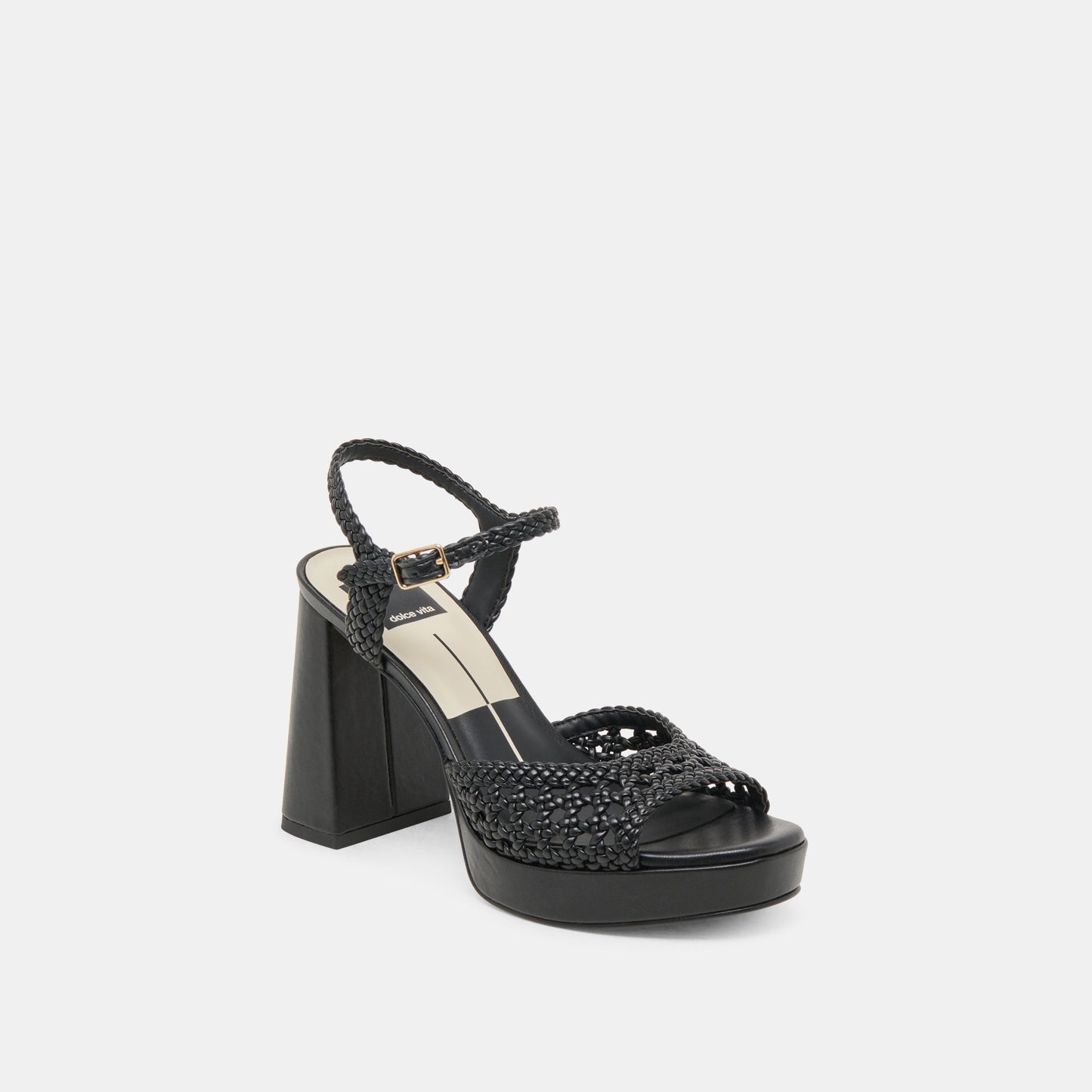 PEYTEN HEELS BLACK WOVEN STELLA
 – Dolce Vita