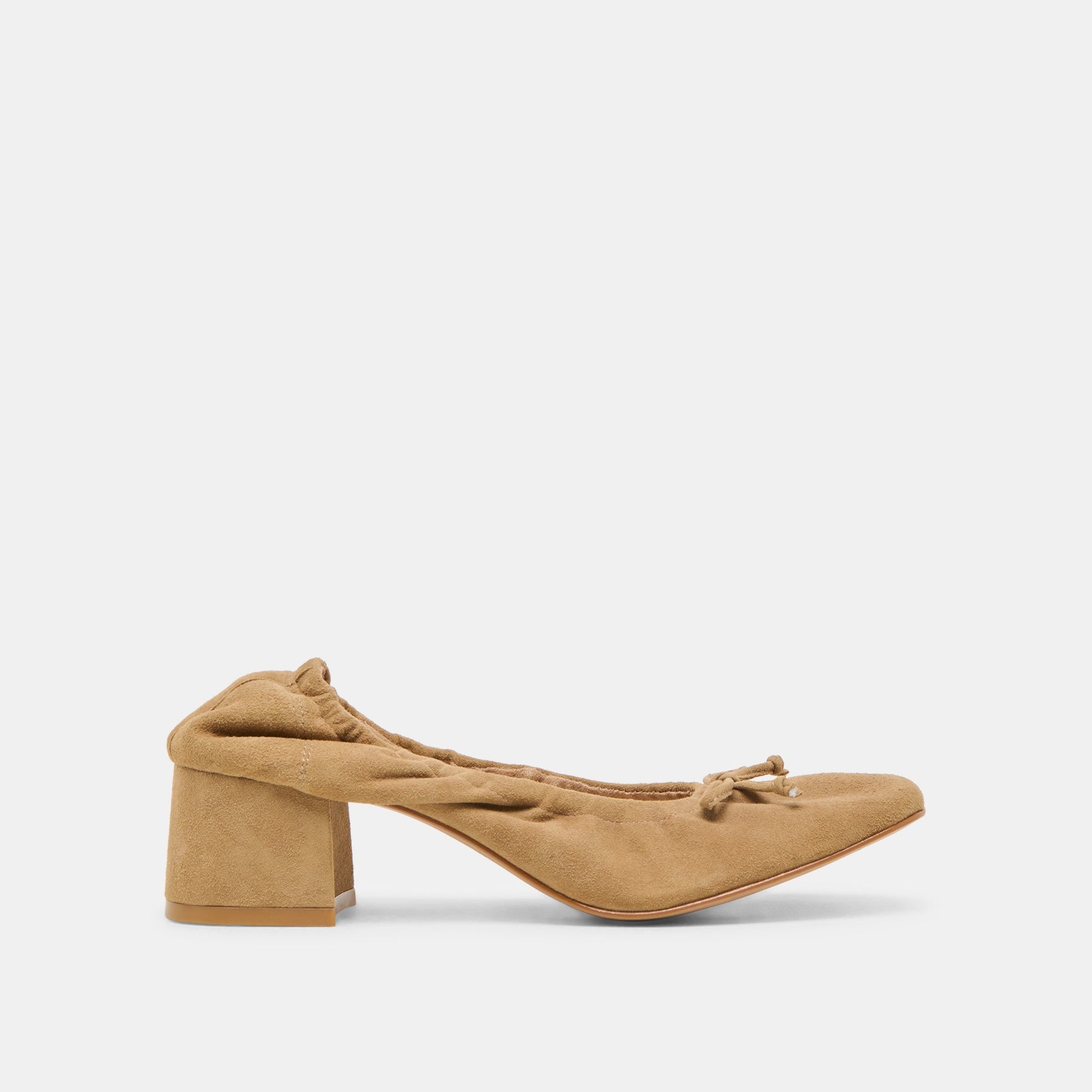 Karmin Dk Taupe Suede Heels