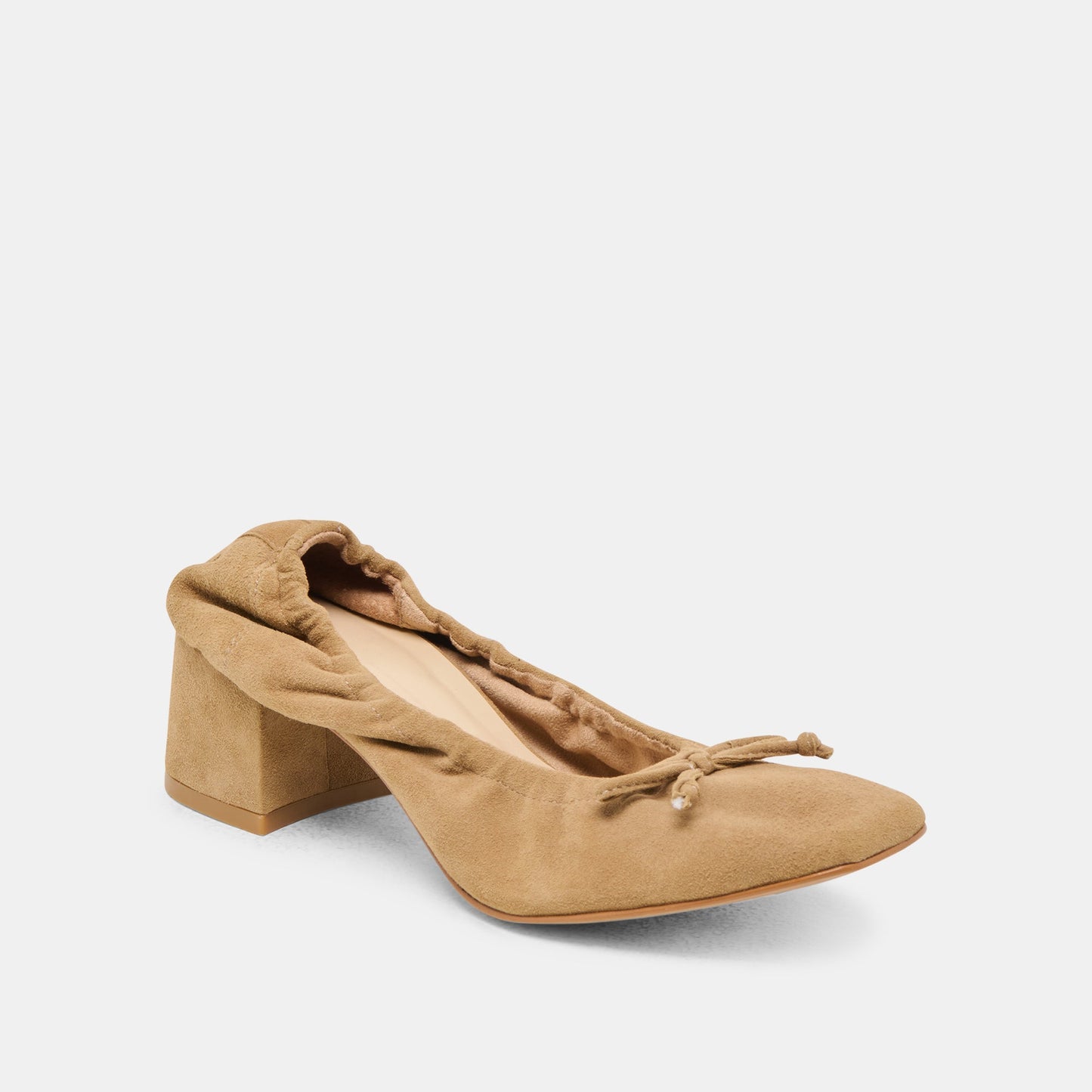 Karmin Dk Taupe Suede Heels