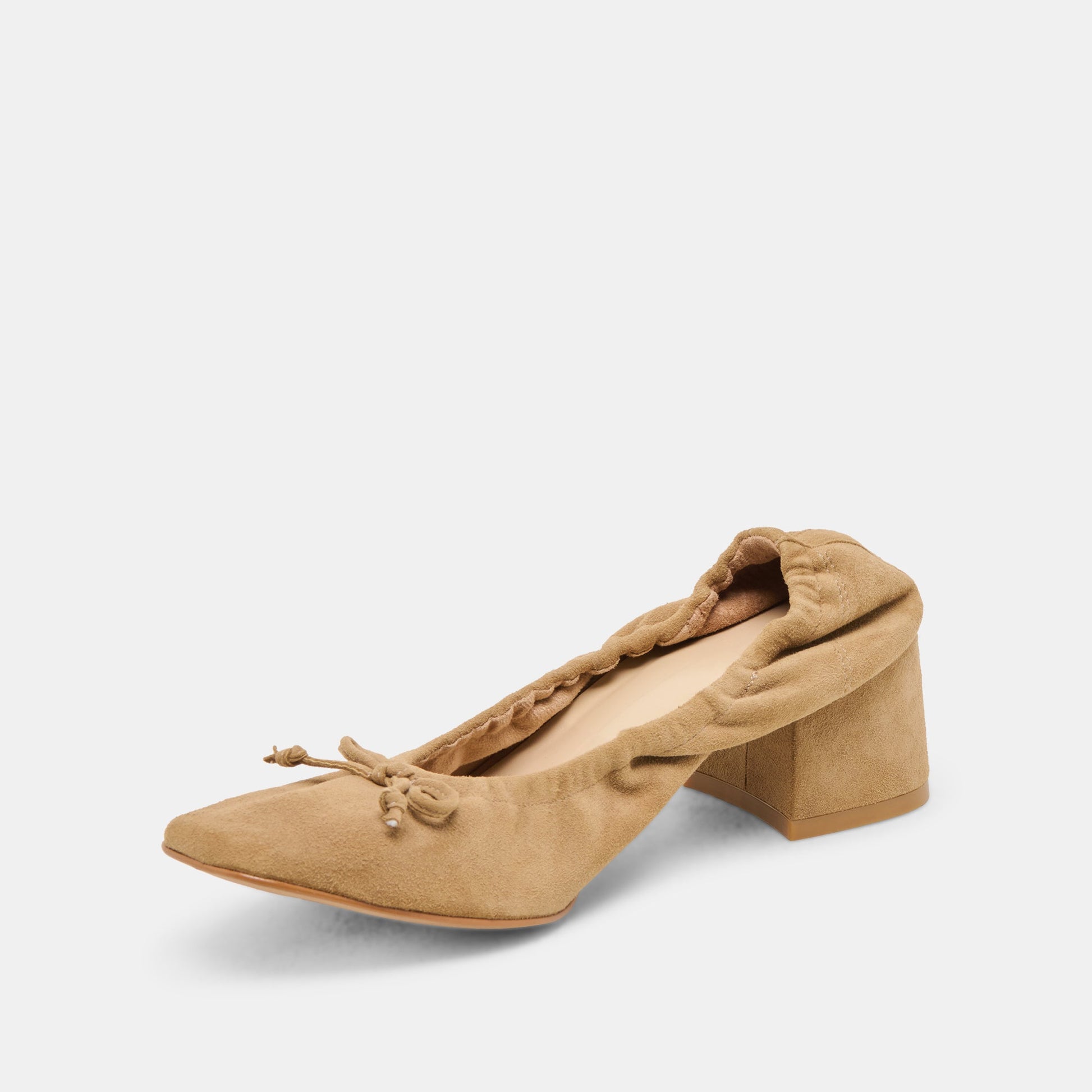 Karmin Dk Taupe Suede Heels