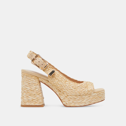 FLORES HEELS NATURAL RAFFIA
 – Dolce Vita