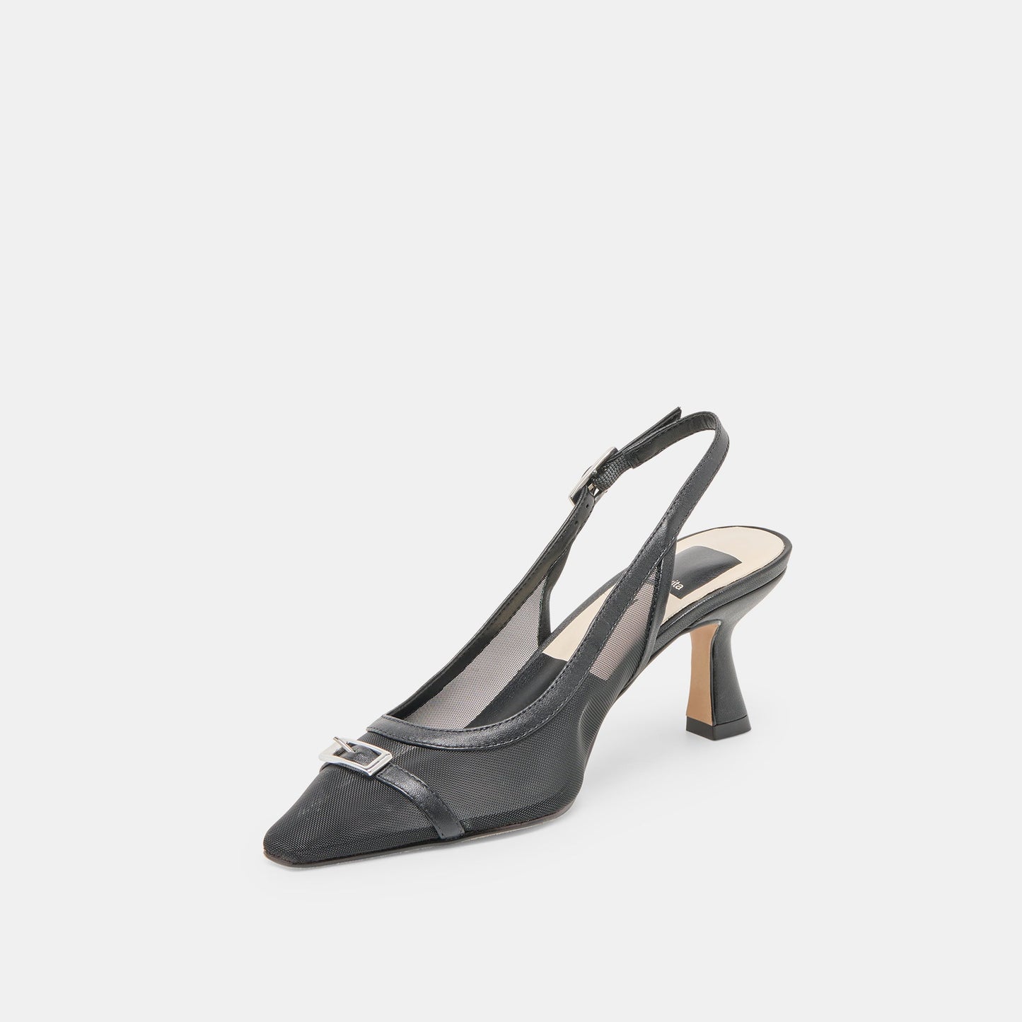 Lorine Onyx Mesh Heels