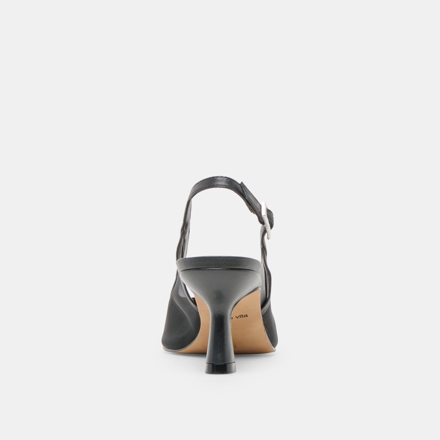 Lorine Onyx Mesh Heels