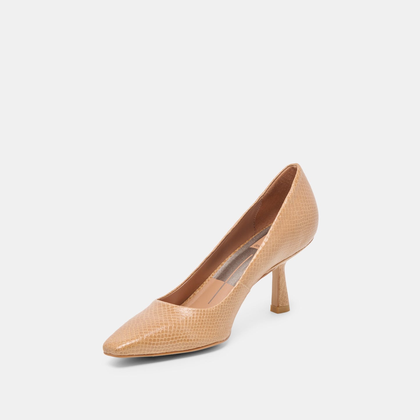 Briona Whiskey Embossed Leather Heels