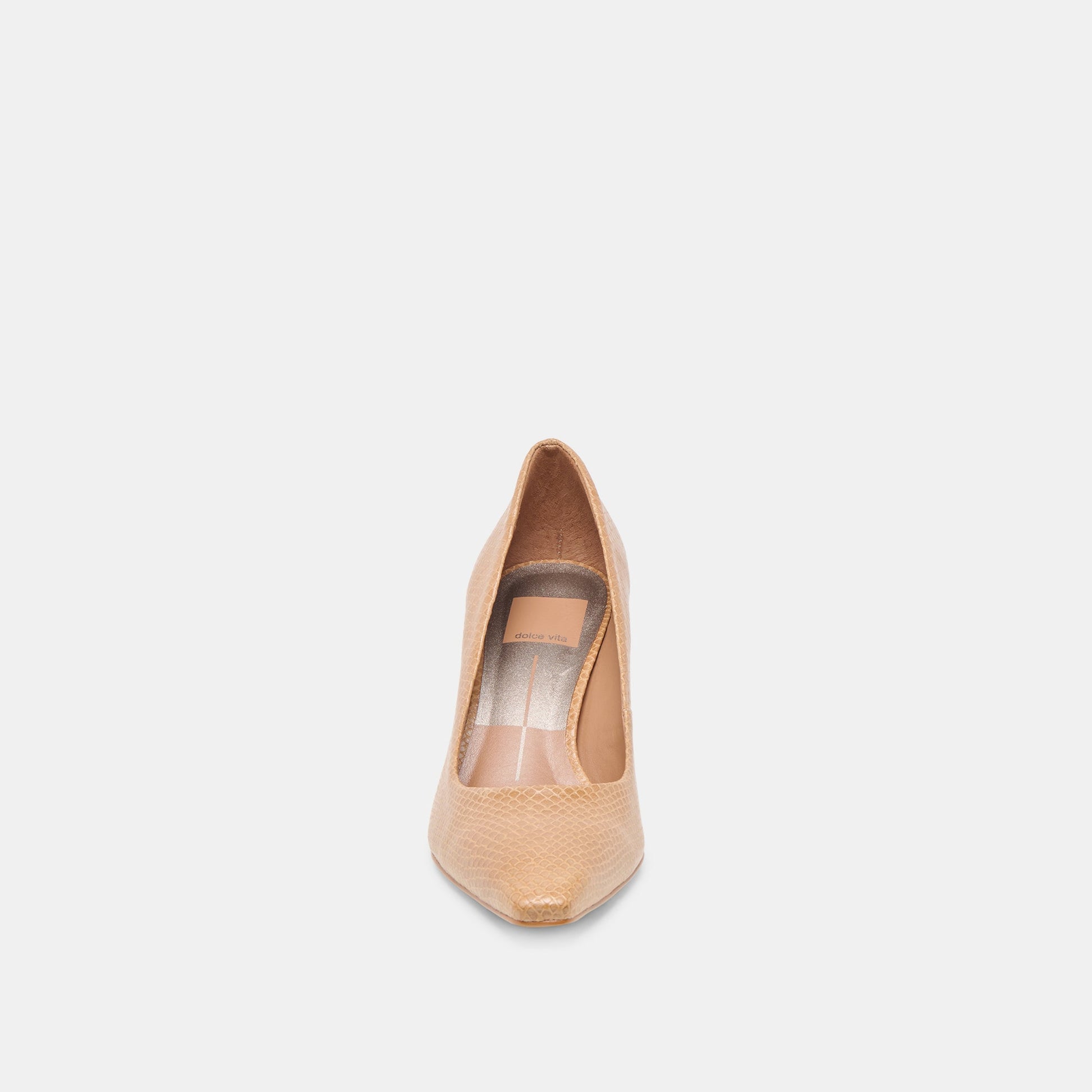 Briona Whiskey Embossed Leather Heels