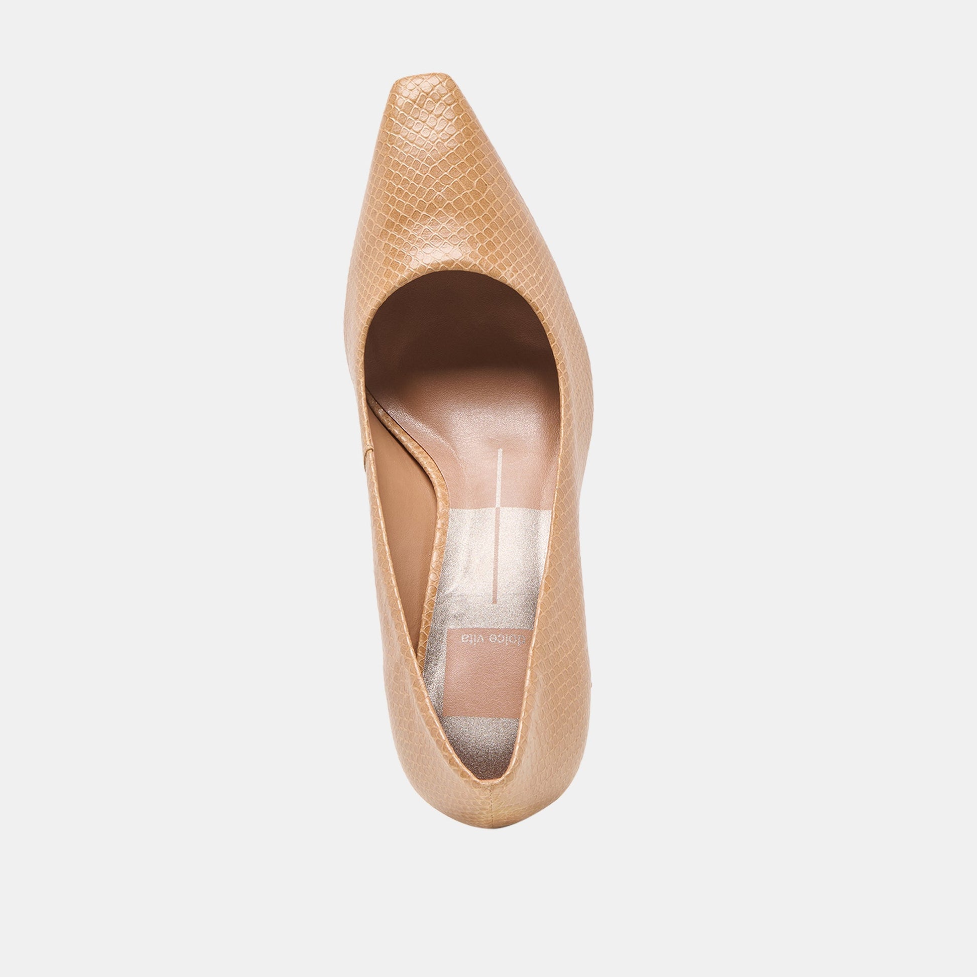 Briona Whiskey Embossed Leather Heels