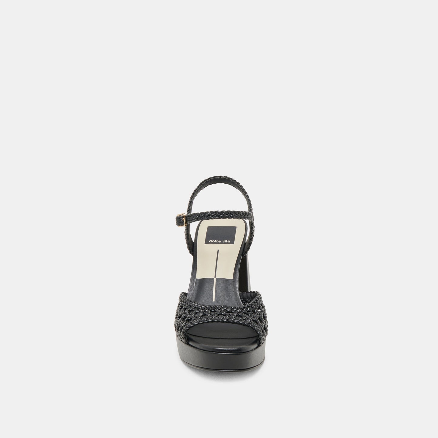 PEYTEN WIDE HEELS BLACK WOVEN STELLA
 – Dolce Vita